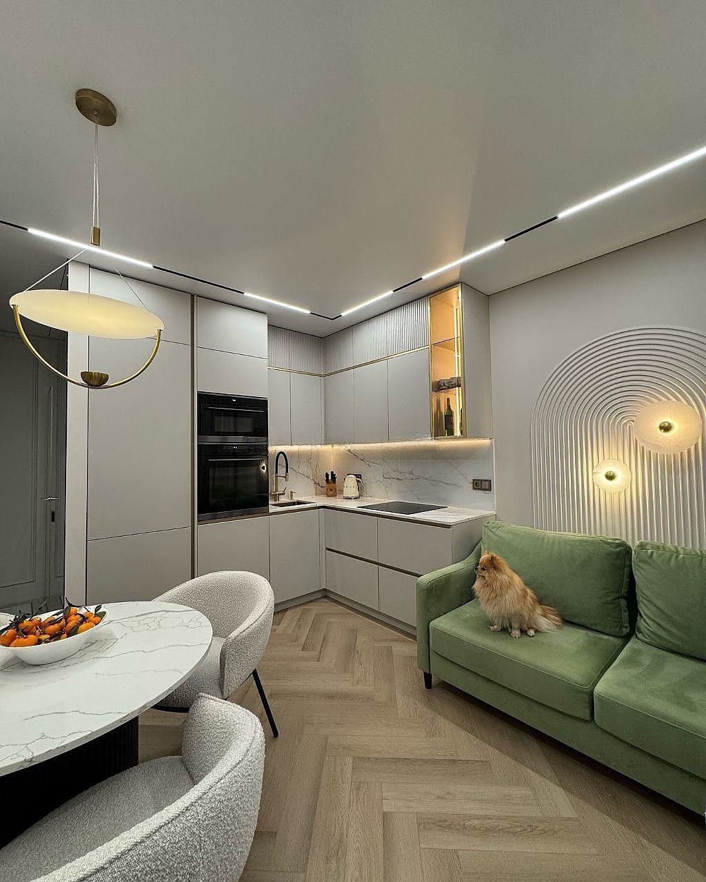 Классическая белая кухня